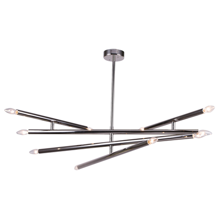 BETHEL Shiny Nickel Frame Match Stick Rod Light Fixture SH03XC-SN